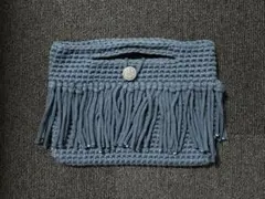 ハンドメイド クラッチバッグ フリンジ