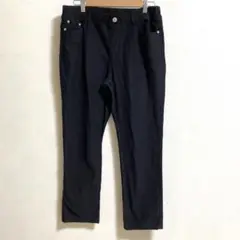 レディース ストレッチパンツ 黒 ブラック LLサイズ ズボン