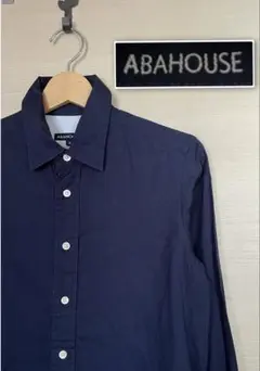 ABAHOUSE アバハウス　ネイビーシャツ