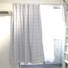 北欧柄遮光ドレープカーテン 125×170cm 1枚 洗濯機洗い可 タッセル付き
