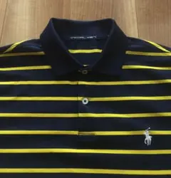 美品RLX67 Ralph Laurenラルフローレン・ポロシャツ・L・ボーダー