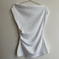 ZARA ザラ アシンメトリー リブ トップス オフショル