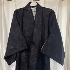 【着物】 紬　正絹　黒