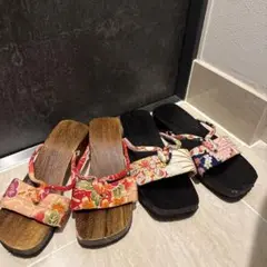 早い者勝ち❤️ レディース　和柄　サンダル　花柄　下駄　浴衣