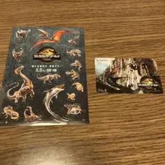 ジュラシックワールド復活の大地 使用済ムビチケ＆シール