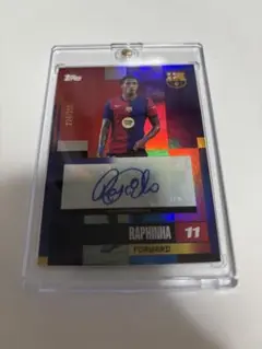 FCバルセロナ ハフィーニャ　直筆サイン入り写真 2L版 ラフィーニャ　ヤマル ジャージナンバー Topps バルセロナ ラフィーニャ 直筆サイン