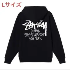 ❗️期間限定SALE❗️STUSSY x DOVER フーディ ブラックL