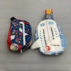 JAPAN AIRLINES ボディバッグ 海洋デザイン