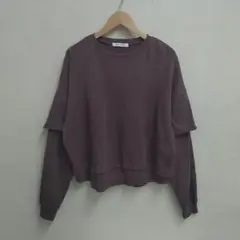 M12016 archives 重ね着風 スウェット