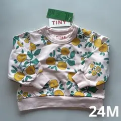 【新品】TINYCOTTONS 花柄トレーナー　24m