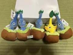 ピクミン 引っこ抜きぬいぐるみマスコット　5体