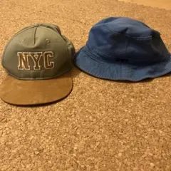 H&M NYCキャップとSHIPSバケットハットセット