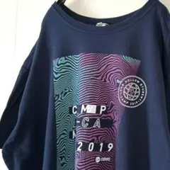 ギルダン キャンプ 2019 Tシャツ XL ネイビー 紺色 古着