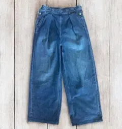 MACPHEE マカフィー デニム タックワイドデニム トゥモローランド M