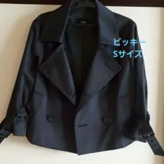ビッキー ショート丈 トレンチ ネイビー Sサイズ