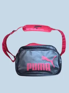 PUMA プーマ　ショルダーバッグ 赤黒　スポーツバッグ
