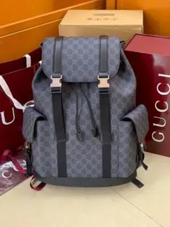 GUCCI GGパターン バックパック グレー