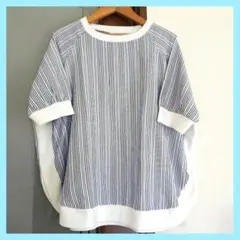 アズノウアズトップス　ストライプ　アズノウアズTシャツ