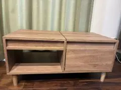 テーブルドレッサー ロータイプ 鏡台 化粧台 ミラー 引き出し LOWYA