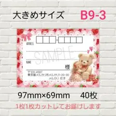 B9-3　宛名シール　大きめサイズ　40枚