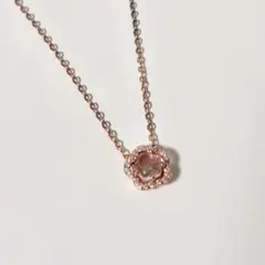 ローズゴールド 花型 ネックレス