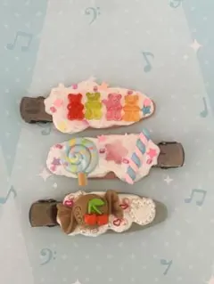 ヘアクリップ3個セット
