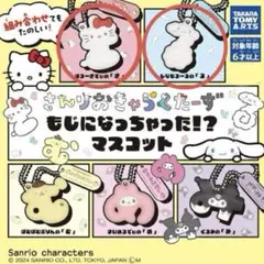 サンリオキャラクターズ もじになっちゃった⁉︎マスコット キティ シナモロール