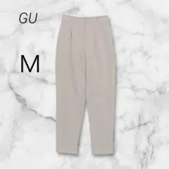 ジーユー GU テーパードパンツ ストレッチ スラックス ウエストゴム M