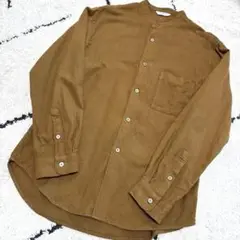 URBAN RESEARCH DOORS ヘビーネルバンドカラーシャツ M