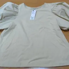 GUボリュームスリーブTシャツ XL イエロー