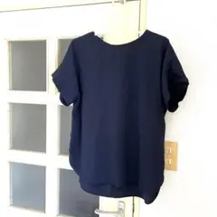 ネイビー 半袖 トップス シンプル
