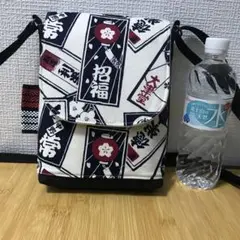 841 濃紺　昭和　レトロ　和柄　デニム　帆布　ハンドメイド　スマホポーチ
