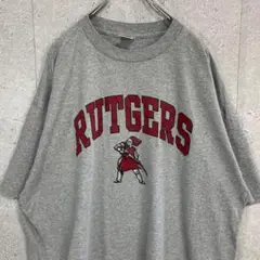 DELTA ラトガース大学　カレッジ　チームロゴプリントTシャツ2XL