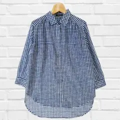 美品 セブンアイディコンセプト 九分袖 薄手 シャツ 春夏秋 Mサイズ　b805