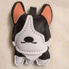 フレンチブルドッグ犬　キーホルダー 合成皮革　チャーム