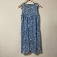 サンダーソン×フェリシモコラボ　ローズ柄ワンピース　サイズM