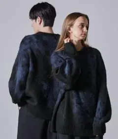【CLEL】モヘアブレンド シャギーデザインニット