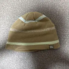 ステューシー ニット帽 ブラウン
