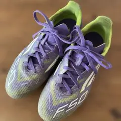 adidas F50 サッカーシューズ 紫/黄緑