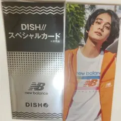 【美品】ニューバランスDISH// 北村匠海 長袖 ロンT(Sサイズ) DISH//とコラボレーションしたニューバランスグラフィックT