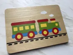 木製列車パズル 知育玩具