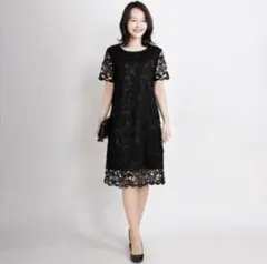 ※新品タグ付き※MARTHA マーサ ショートスリーブレースワンピース Ｌサイズ