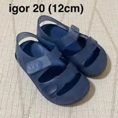 ベビーサンダル igorイゴール BONDIボンディ 20(12cm) ネイビー