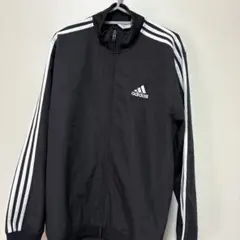 adidas 黒 ジャージジャケット Lサイズメンズ