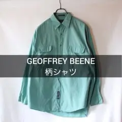 GEOFFREY BEENE ミントグリーン 長袖シャツ 16 Lサイズ