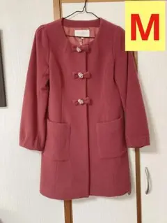 1月6日までの出品!プロポーションボディドレッシング リボンノーカラーコート