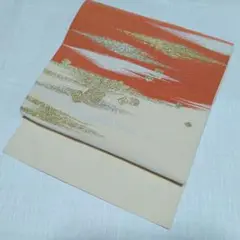 正絹 本綴れ織り八寸名古屋帯「霞」