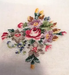 黄薔薇蕾プチポアン麻ハンカチ