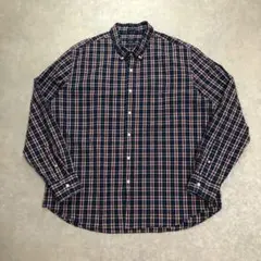 USA古着J.CREW 長袖チェックシャツ XXL ビッグサイズアメカジトラッド