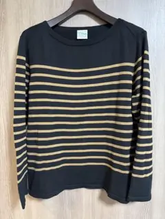【美品⭐︎SALE】Letroyes ルトロワ ボーダー コットンニット 長袖　Ｌ